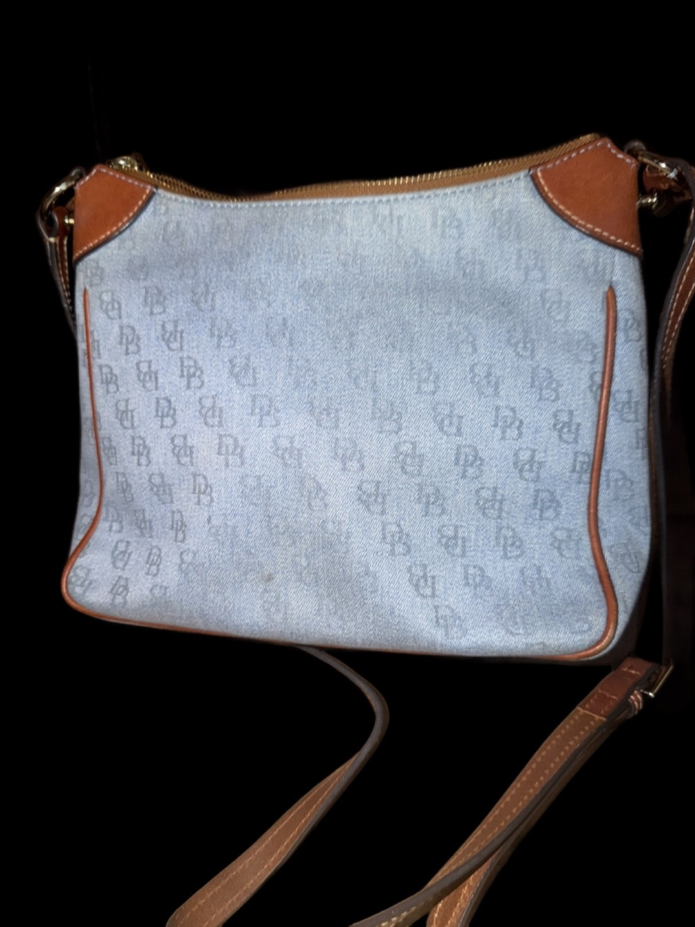 Dooney & Bourke Blue Denim Signature Kimberly Crossbody - Picture 2 of 5